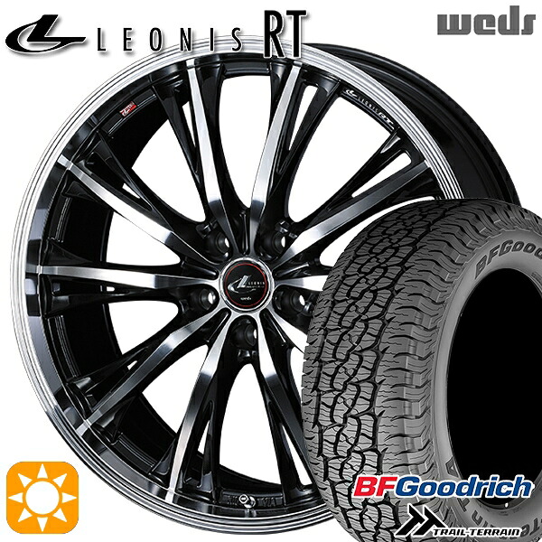 【取付対象】235/60R18 107H XL RBL BFグッドリッチ トレールテレーン Weds レオニス RT PBMC 18インチ 7.0J 5H114.3 サマータイヤホイールセット