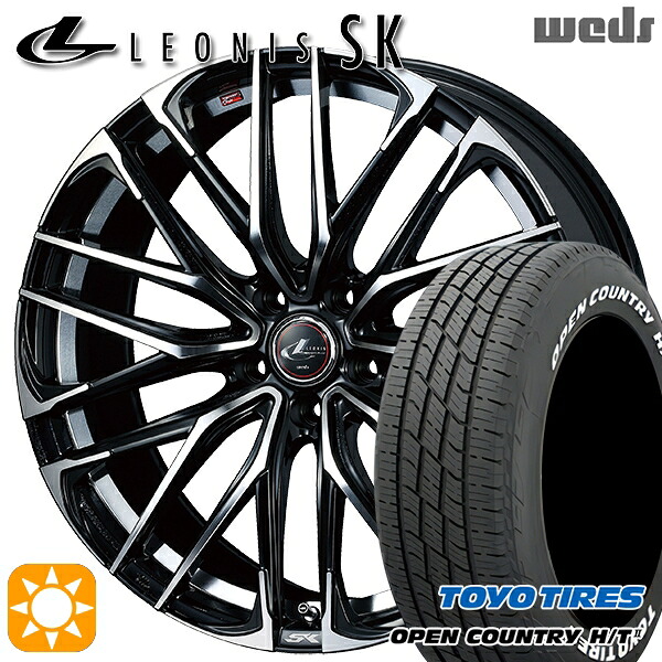 【取付対象】215/70R16 100H トーヨー オープンカントリー H/T2 WL Weds レオニス SK PBMC (パールブラック ミラーカット) 16インチ 6.5J 5H114.3 サマータイヤホイールセット |格安タイヤホイールジャストパーツ