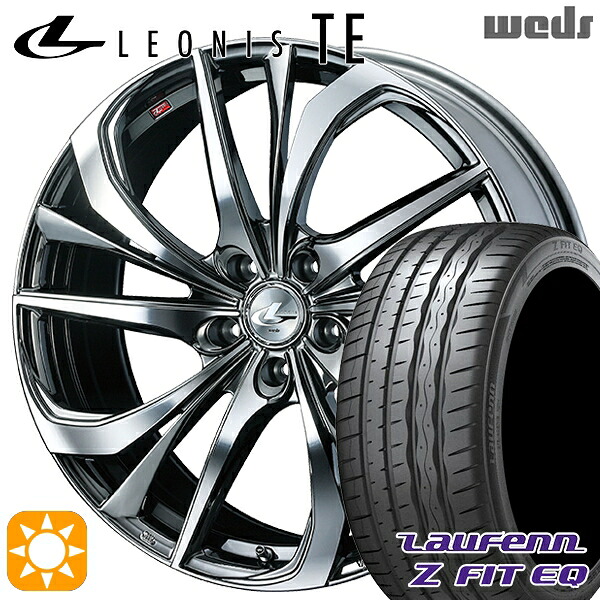 【取付対象】245/45R19 102Y XL ラウフェン Z FIT EQ LK03 Weds レオニス TE BMCMC (ブラックメタルコート/ミラーカット) 19インチ 8.0J 5H114.3 サマータイヤホイールセット