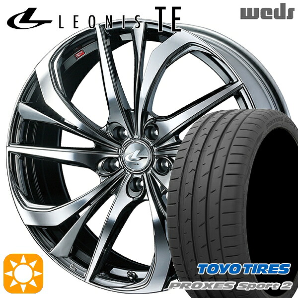【取付対象】アルファード ヴェルファイア 235/50R18 101Y XL トーヨー プロクセススポーツ2 Weds レオニス TE BMCMC (ブラックメタルコート/ミラーカット) 18インチ 8.0J 5H114.3 サマータイヤホイールセット |格安タイヤホイールジャストパーツ