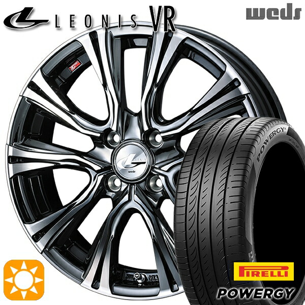 【取付対象】205/45R17 88W XL ピレリ パワジー Weds レオニス VR BMCMC 17インチ 6.5J 4H100 サマータイヤホイールセット