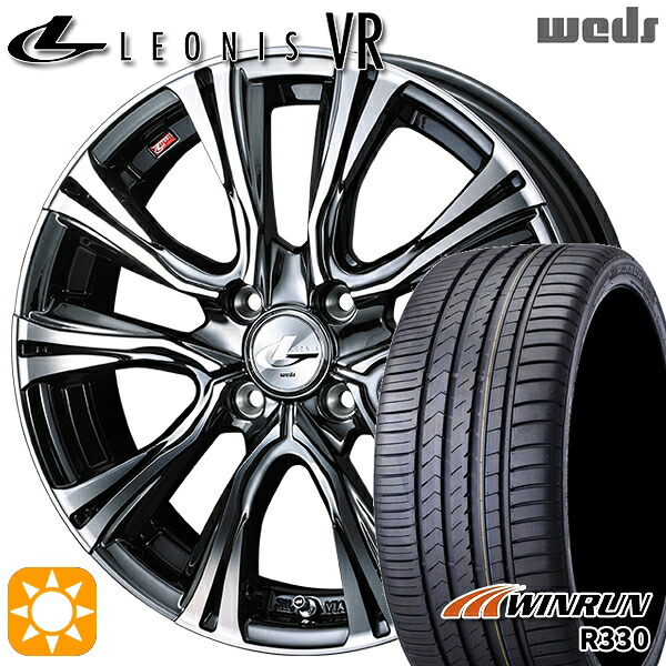 【取付対象】アクア ヤリス 195/50R16 88V XL ウィンラン R330 Weds レオニス VR BMCMC 16インチ 6.0J 4H100 サマータイヤホイールセット