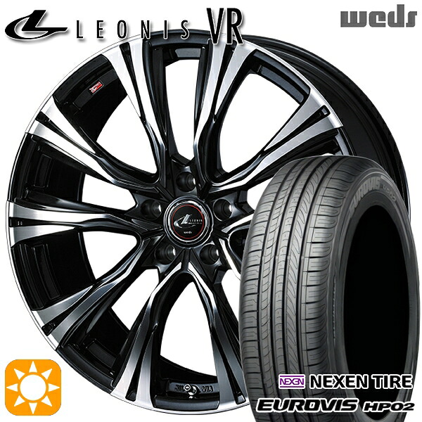 【取付対象】185/65R15 ネクセン ロードストーン ユーロビズ HP02 Weds レオニス VR PBMC 15インチ 6.0J 5H114.3 サマータイヤホイールセット |格安タイヤホイールジャストパーツ