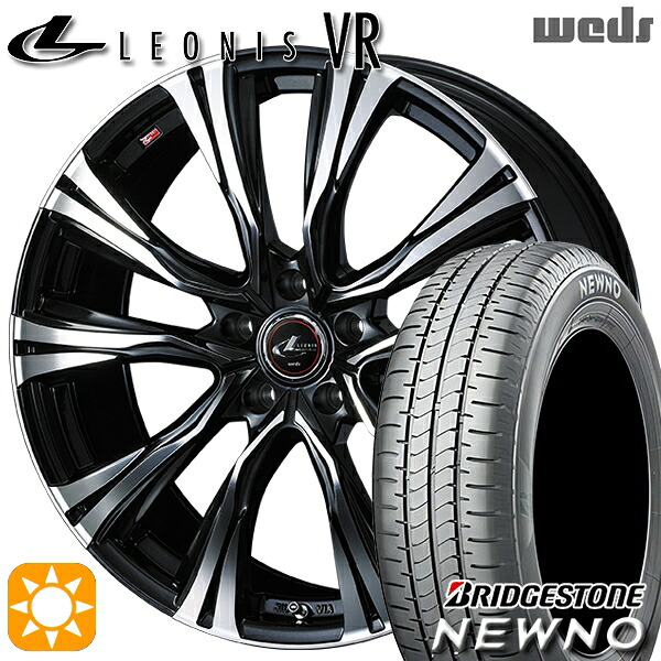 【取付対象】205/55R17 91V ブリヂストン ニューノ Weds レオニス VR PBMC 17インチ 7.0J 5H114.3 サマータイヤホイールセット ｜格安タイヤホイールジャストパーツ 97,240円