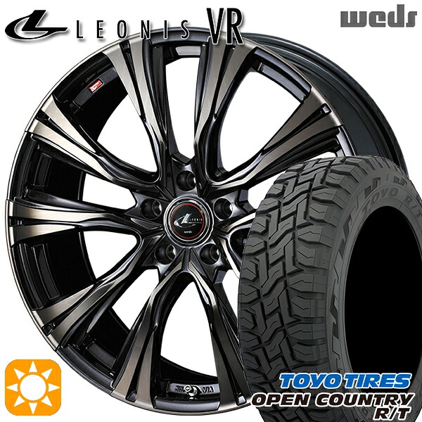 【取付対象】225/65R17 102Q トーヨー オープンカントリー R/T Weds レオニス VR PBMC/TI 17インチ 7.0J 5H114.3 サマータイヤホイールセット |格安タイヤホイールジャストパーツ
