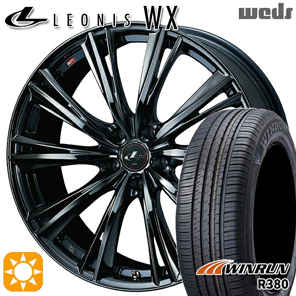 【取付対象】C-HR カローラクロス 215/60R17 96V ウィンラン R380 Wefd レオニス WX BMC1（ブラックメタルコート ワン） 17インチ 7.0J 5H114.3 サマータイヤホイールセット
