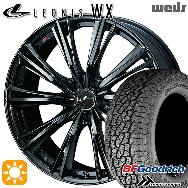【取付対象】235/60R18 107H XL RBL BFグッドリッチ トレールテレーン Weds レオニス WX BMC1（ブラックメタルコートワン） 18インチ 7.0J 5H114.3 サマータイヤホイールセット ｜格安タイヤホイールジャストパーツ