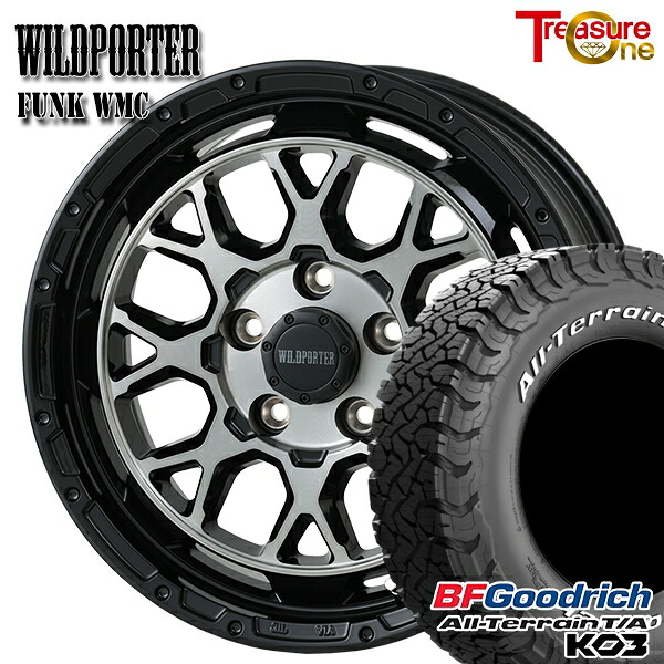【取付対象】225/70R16 102/99S RWL BFグッドリッチ オールテレーン T/A KO3 トレジャーワン ワイルドポーター ファンク WMC BP/BC 16インチ 7.0J 5H114.3 サマータイヤホイールセット