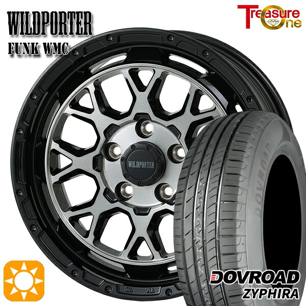 【取付対象】215/65R16 98H DOVROAD ザイファイラ トレジャーワン ワイルドポーター ファンク WMC BP/BC 16インチ 7.0J 5H114.3 サマータイヤホイールセット