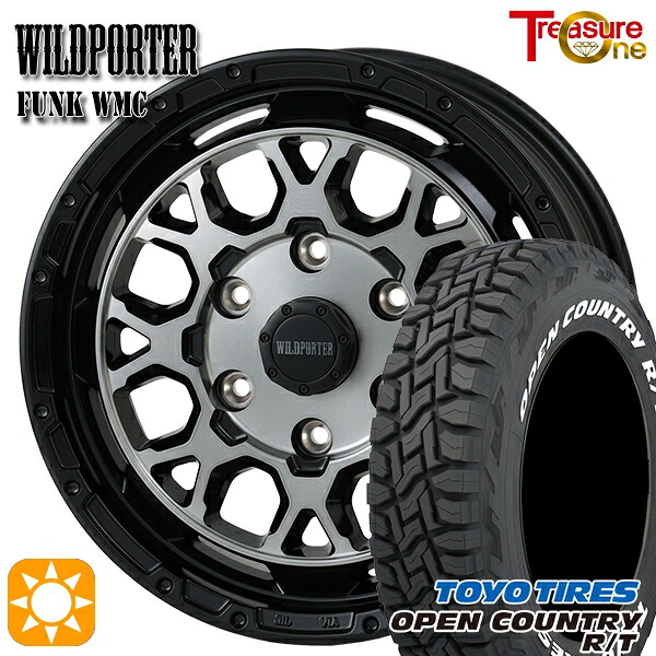 【取付対象】215/65R16C 109/107Q トーヨー オープンカントリー R/T ホワイトレター トレジャーワン ワイルドポーター ファンク WMC BP/BC 16インチ 6.5J 6H139.7 サマータイヤホイールセット |格安タイヤホイールジャストパーツ
