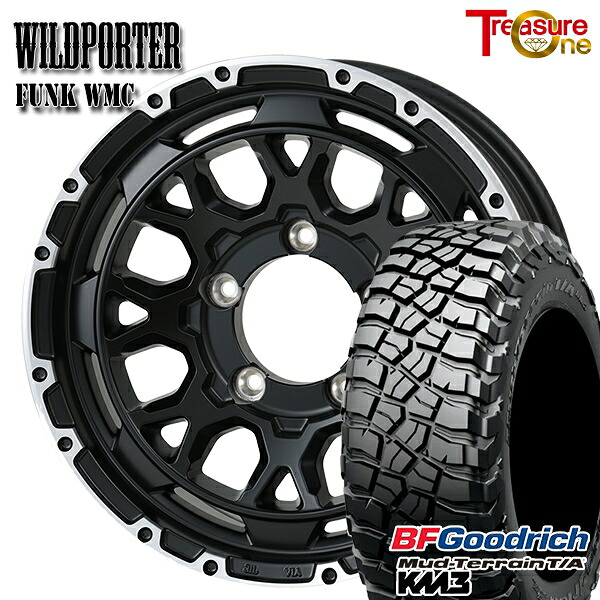 【取付対象】225/75R16 115/112Q RBL BFグッドリッチ マッドテレーン T/A KM3 トレジャーワン ワイルドポーター ファンク WMC MB/RP 16インチ 6.0J 5H139.7 サマータイヤホイールセット