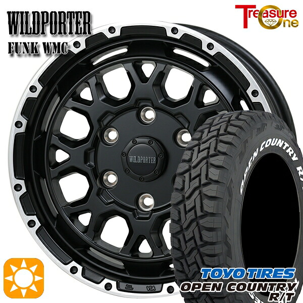 【取付対象】215/65R16C 109/107Q トーヨー オープンカントリー R/T ホワイトレター トレジャーワン ワイルドポーター ファンク WMC MB/RP 16インチ 6.5J 6H139.7 サマータイヤホイールセット |格安タイヤホイールジャストパーツ