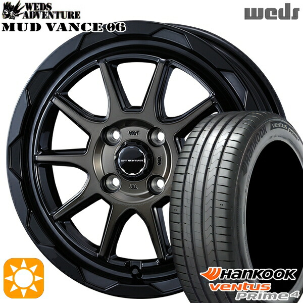 【取付対象】195/65R16 92V ハンコック veNtus PRime4 K135 Weds マッドヴァンス06 ブラックポリッシュブロンズクリア 16インチ 6.0J 4H100 サマータイヤホイールセット |格安タイヤホイールジャストパーツ