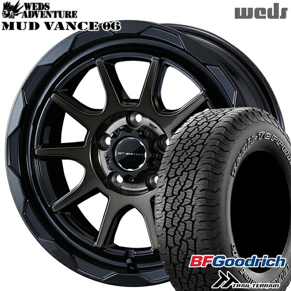 【取付対象】245/65R17 111T ORWL BFグッドリッチ トレールテレーン Weds マッドヴァンス06 ブラックポリッシュブロンズクリア 17インチ 7.0J 5H114.3 サマータイヤホイールセット