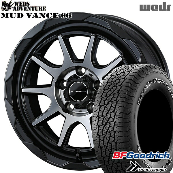 【取付対象】245/65R17 111T ORWL BFグッドリッチ トレールテレーン Weds マッドヴァンス06 マットブラックポリッシュ 17インチ 7.0J 5H114.3 サマータイヤホイールセット |格安タイヤホイールジャストパーツ