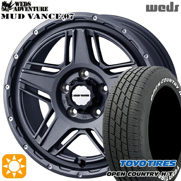 【取付対象】215/70R16 100H トーヨー オープンカントリー H/T2 WL Weds マッドヴァンス07 フリントグレイ 16インチ 7.0J 5H114.3 サマータイヤホイールセット