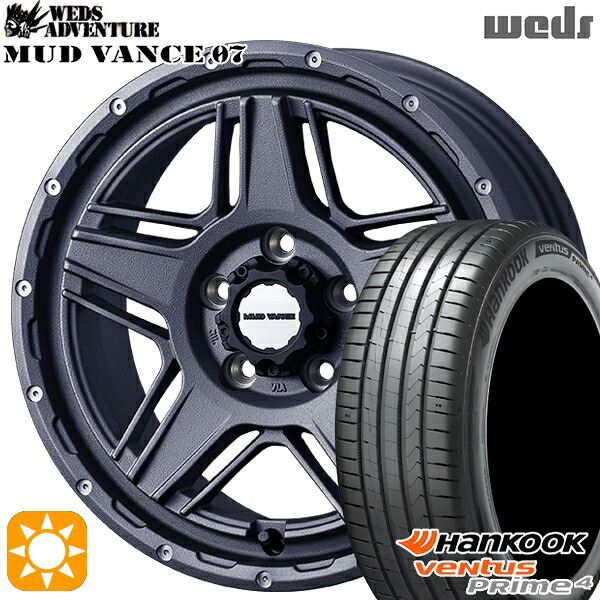 【取付対象】225/65R17 102H ハンコック veNtus PRime4 K135A Weds マッドヴァンス07 フリントグレイ 17インチ 7.0J 5H114.3 サマータイヤホイールセット |格安タイヤホイールジャストパーツ