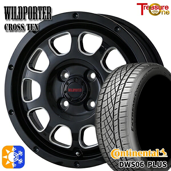 アクア ヤリス 195/50R16 84W コンチネンタル DWS06+ トレジャーワン ワイルトポーター クロス10 ブラックサイドミーリング 16インチ 6.0J 4H100 オールシーズンタイヤホイールセット