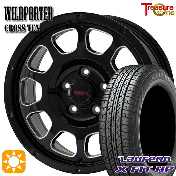 【取付対象】C-HR カローラクロス 215/60R17 96H ラウフェン X FIT HP LA41 トレジャーワン ワイルドポーター クロステン BK/SM 17インチ 7.5J 5H114.3 サマータイヤホイールセット