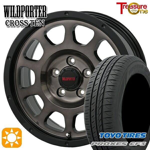 【取付対象】エスティマ ヤリスクロス 215/60R16 95H トーヨー プロクセス CF3 トレジャーワン ワイルドポーター クロステン BP/BC 16インチ 7.0J 5H114.3 サマータイヤホイールセット |格安タイヤホイールジャストパーツ