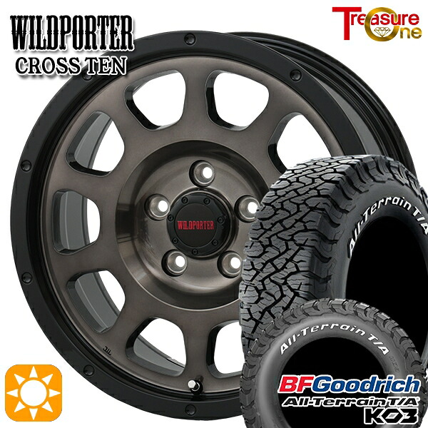 【取付対象】235/70R16 110/107S RWL BFグッドリッチ オールテレーン T/A KO3 トレジャーワン ワイルドポーター クロステン BP/BC 16インチ 7.0J 5H114.3 サマータイヤホイールセット |格安タイヤホイールジャストパーツ