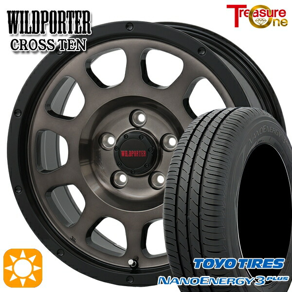 【取付対象】ヴェゼル オデッセイ 215/60R16 95H トーヨー ナノエナジー3プラス トレジャーワン ワイルドポーター クロステン BP/BC 16インチ 7.0J 5H114.3 サマータイヤホイールセット 58,980円