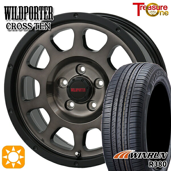 【取付対象】エクストレイル フォレスター 225/60R17 99V ウィンラン R380 トレジャーワン ワイルドポーター クロステン BP/BC 17インチ 7.5J 5H114.3 サマータイヤホイールセット
