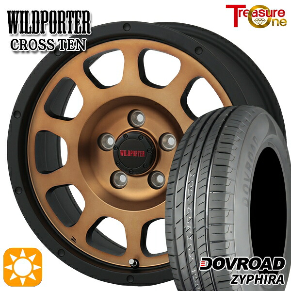 【取付対象】エルグランド クロスロード 215/65R16 98H DOVROAD ザイファイラ トレジャーワン ワイルドポーター クロステン ブロンズ 16インチ 7.0J 5H114.3 サマータイヤホイールセット ｜格安タイヤホイールジャストパーツ
