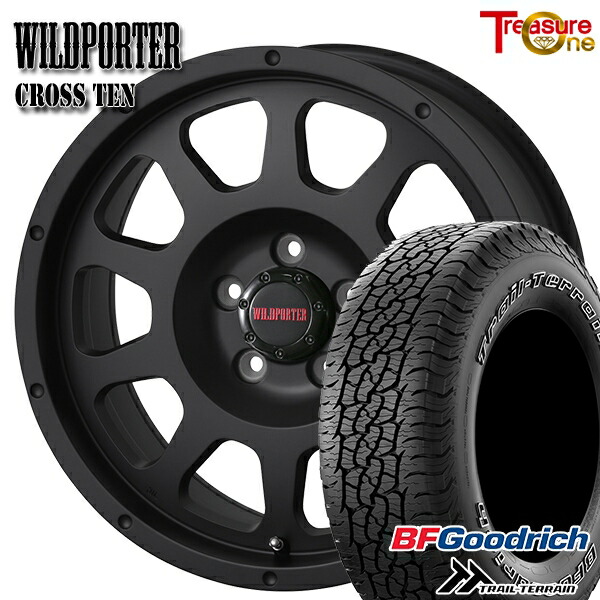 【取付対象】225/65R17 102T ORWL BFグッドリッチ トレールテレーン トレジャーワン ワイルドポーター クロステン マットブラック 17インチ 7.5J 5H114.3 サマータイヤホイールセット 95,315円