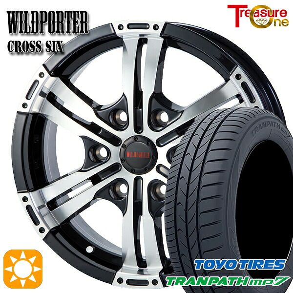 【取付対象】NV350キャラバン 215/60R17 96H トーヨー トランパス mp7 トレジャーワン ワイルドポーター クロスシックス BP 17インチ 6.5J 6H139.7 +48 サマータイヤホイールセット