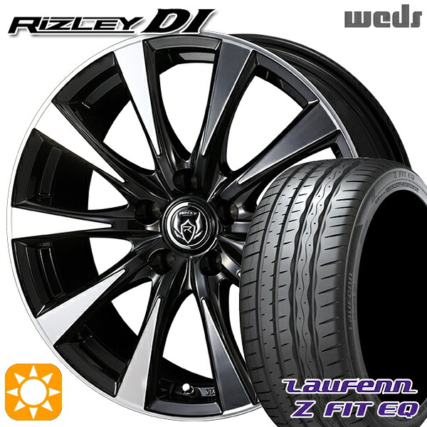 【取付対象】アクセラ アテンザ 215/45R18 93Y XL ラウフェン Z FIT EQ LK03 Weds ライツレーDI ブラックポリッシュ 18インチ 7.5J 5H114.3 サマータイヤホイールセット
