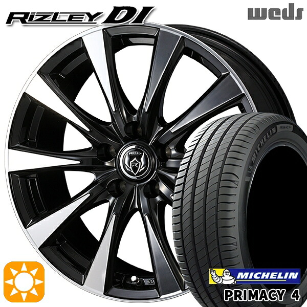 【取付対象】170シエンタ 185/60R15 88H XL ミシュラン プライマシー4 Weds ライツレーDI ブラックポリッシュ 15インチ 6.0J 5H100 サマータイヤホイールセット