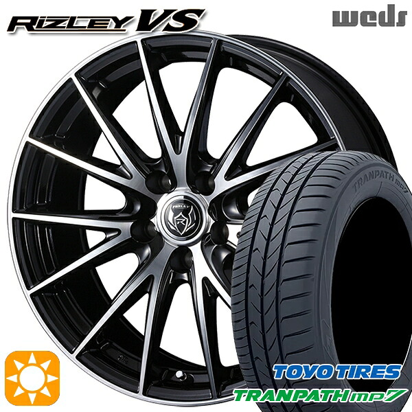 【取付対象】215/60R17 96H トーヨー トランパス mp7 Weds ライツレーVS ブラックメタリックポリッシュ 17インチ 7.0J 5H100 サマータイヤホイールセット |格安タイヤホイールジャストパーツ