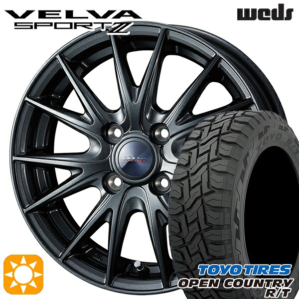 【取付対象】アクア クロスビー 175/60R16 82Q トーヨー オープンカントリー R/T Weds ヴェルバスポルト2 ディープメタルII 16インチ 6.0J 4H100 サマータイヤホイールセット |格安タイヤホイールジャストパーツ