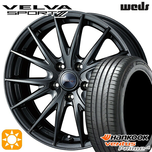 【取付対象】215/55R17 98W XL ハンコック veNtus PRime4 K135 Weds ヴェルバスポルト2 ディープメタルII 17インチ 7.0J 5H100 サマータイヤホイールセット |格安タイヤホイールジャストパーツ