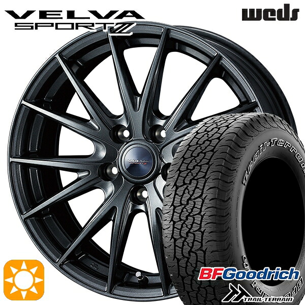 【取付対象】225/65R17 102T ORWL BFグッドリッチ トレールテレーン Weds ヴェルバスポルト2 ディープメタルII 17インチ 7.0J 5H114.3 サマータイヤホイールセット ｜格安タイヤホイールジャストパーツ