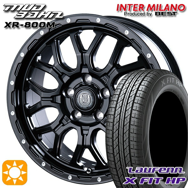 【取付対象】C-HR カローラクロス 215/60R17 96H ラウフェン X FIT HP LA41 インターミラノ マッドバーン XR-800M MBK/PP 17インチ 7.0J 5H114.3 サマータイヤホイールセット