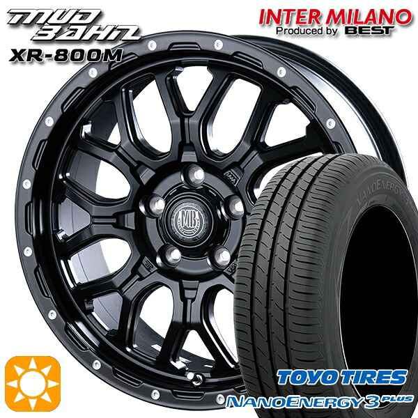 【取付対象】215/50R17 91V トーヨー ナノエナジー3プラス インターミラノ マッドバーン XR-800M MBK/PP 17インチ 7.0J 5H114.3 サマータイヤホイールセット |格安タイヤホイールジャストパーツ