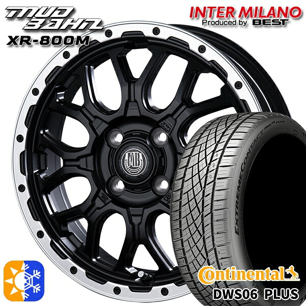 アクア ヤリス 195/50R16 84W コンチネンタル DWS06+ インターミラノ マッドバーン XR-800M MBK/RP 16インチ 6.5J 4H100 オールシーズンタイヤホイールセット