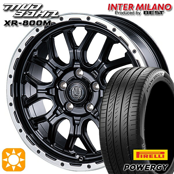 【取付対象】205/50R17 93W XL ピレリ パワジー インターミラノ マッドバーン XR-800M MBK/RP 17インチ 7.0J 5H114.3 サマータイヤホイールセット ｜格安タイヤホイールジャストパーツ
