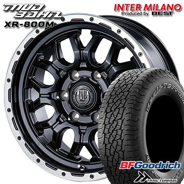 【取付対象】265/65R17 112T ORWL BFグッドリッチ トレールテレーン インターミラノ マッドバーン XR-800M MBK/RP 17インチ 7.5J 6H139.7 サマータイヤホイールセット ｜格安タイヤホイールジャストパーツ