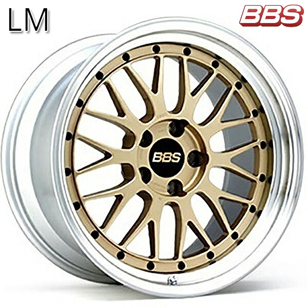 20インチ 8.5J 5H120 +32 BBS LM 【LM229】 ゴールドXリム/シルバーダイヤカット（GL-SLD） アルミホイール単品 4本（1台分）送料無料