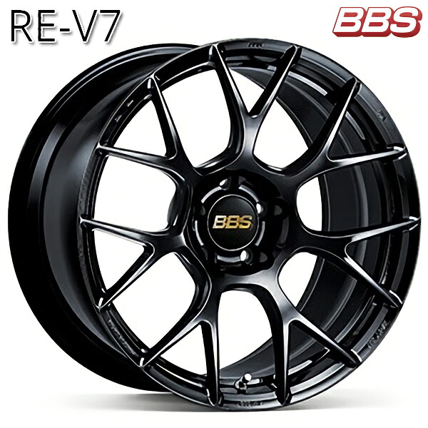 18インチ 7.5J 5H112 +48 BBS RE-V7 【RE-V7005】 ブラック(BK) アルミホイール単品 4本(1台分)送料無料 |格安タイヤホイールジャストパーツ