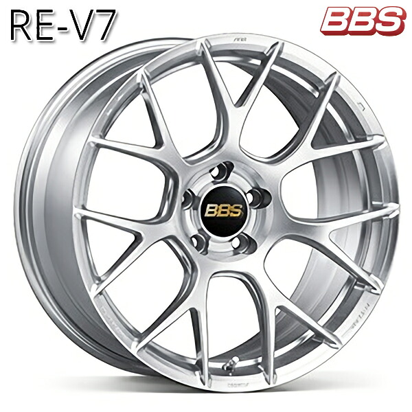18インチ 7.5J 5H100 +48 BBS RE-V7 【RE-V7016】 ダイヤモンドシルバー（DS） アルミホイール単品 4本（1台分）送料無料 ｜格安タイヤホイールジャストパーツ