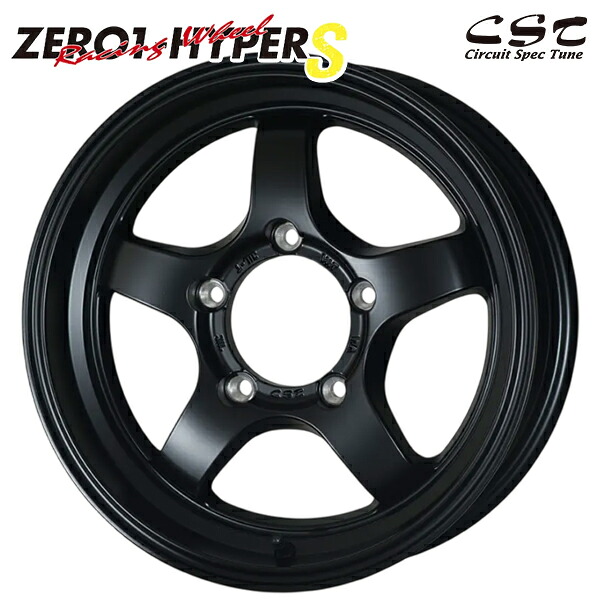CST ゼロワンハイパーS サイズ：16インチ 5.5J HOLE/PCD：5H 139.7 インセット：22 カラー：フラットブラック アルミホイール単品 4本（1台分）送料無料