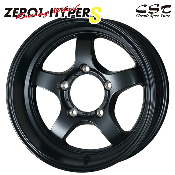 CST ゼロワンハイパーS サイズ：16インチ 6.0J HOLE/PCD：5H 139.7 インセット：0 カラー：フラットブラック アルミホイール単品 4本（1台分）送料無料 51,480円