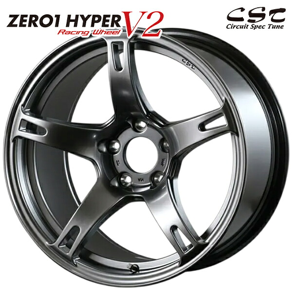 CST ゼロワンハイパーV2 サイズ:18インチ 9.5J HOLE/PCD:5H 114.3 インセット:0 カラー:メタルシルバー アルミホイール単品 4本(1台分)送料無料 |格安タイヤホイールジャストパーツ