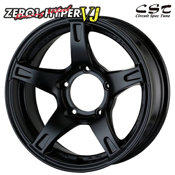 CST ゼロワンハイパーVJ サイズ：16インチ 6.0J HOLE/PCD：5H 139.7 インセット：-5 カラー：フラットブラック アルミホイール単品 1本 4本以上送料無料