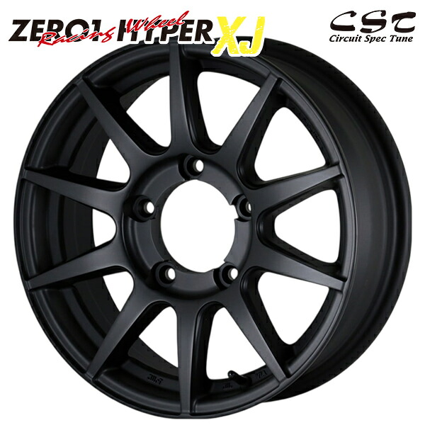CST ゼロワンハイパーXJ サイズ：16インチ 5.5J HOLE/PCD：5H 139.7 インセット：22 カラー：フラットブラック アルミホイール単品 4本（1台分）送料無料