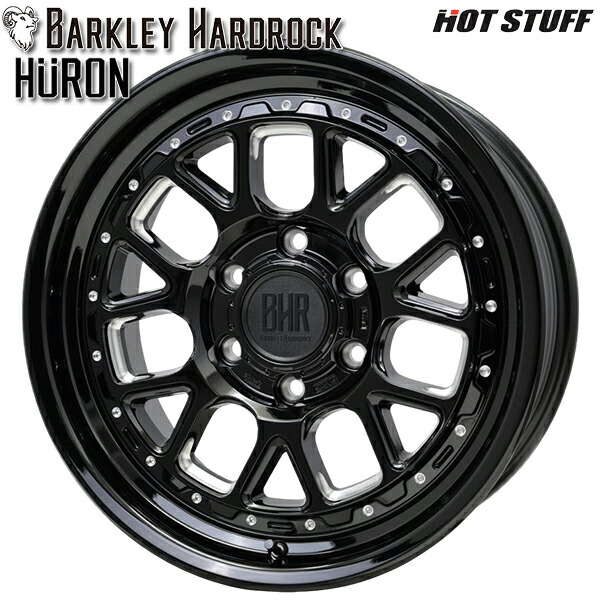 18インチ 8.5J 6H139.7 +55 HotStuff ホットスタッフ バークレイハードロック ヒューロン GB/M アルミホイール単品 1本 4本以上送料無料